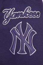 MLB NEW YORK YANKEES MASH UP CHANDAIL À CAPUCHON EN MOLLETON CÔTELÉ POUR HOMME (MARINE MINUIT)