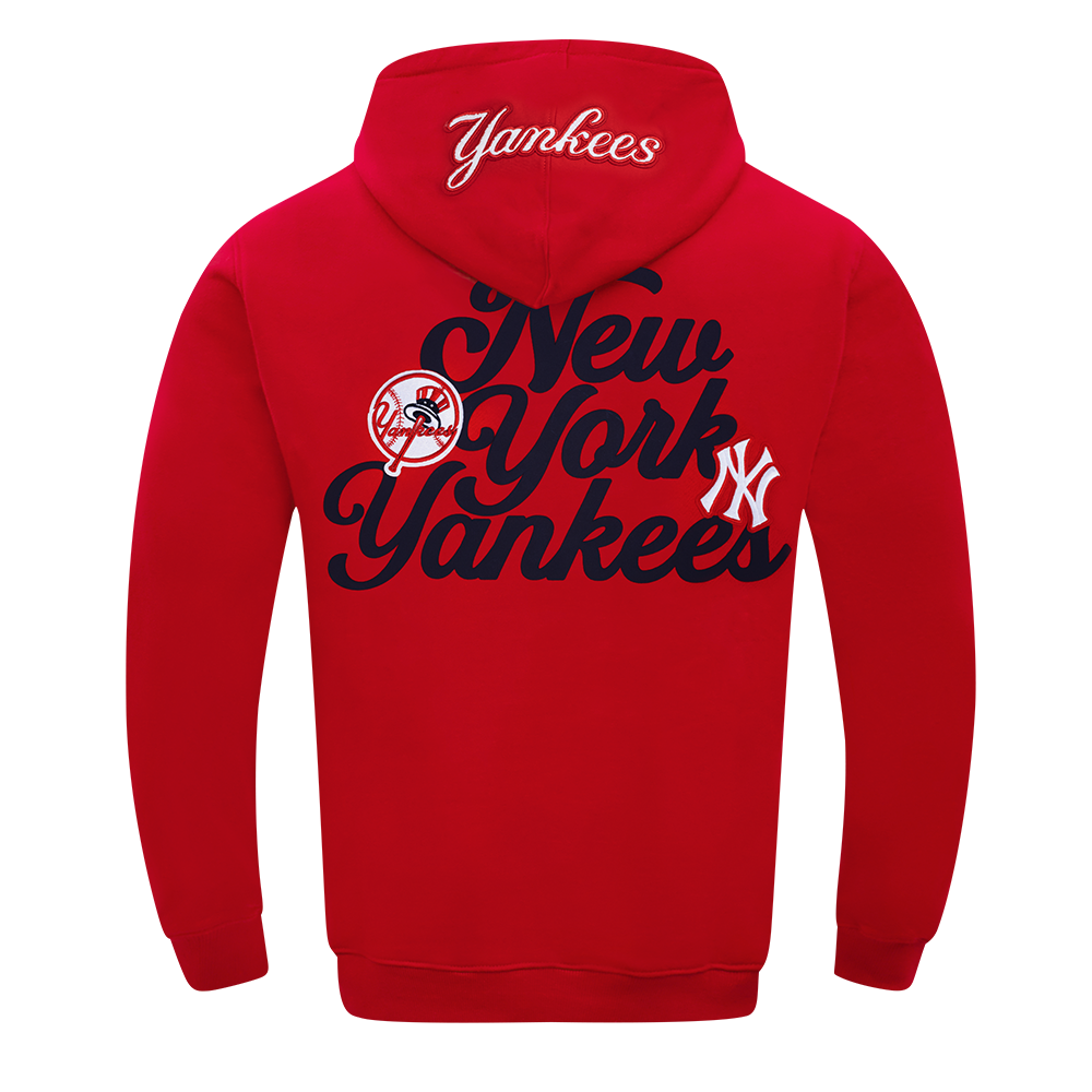 MLB NEW YORK YANKEES SOUVENIR MEN'S FLC PO HOODIE (RED)
