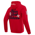 MLB NEW YORK YANKEES SOUVENIR MEN'S FLC PO HOODIE (RED)