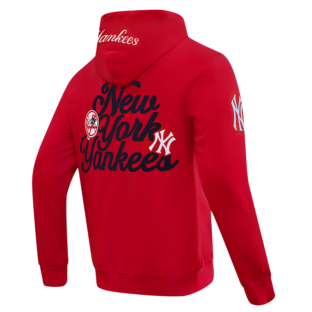MLB NEW YORK YANKEES SOUVENIR MEN'S FLC PO HOODIE (RED)