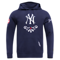 MLB NEW YORK YANKEES SUGAR SKULL MEN'S FLC PO HOODIE (MIDNIGHT NAVY)