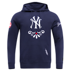 MLB NEW YORK YANKEES SUGAR SKULL MEN'S FLC PO HOODIE (MIDNIGHT NAVY)