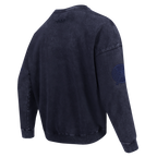 MLB NEW YORK YANKEES WASHED CLASSIC MEN'S CREWNECK SWEATSHIRT (WASHED MIDNIGHT NAVY)