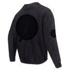 MLB NEW YORK YANKEES WASHED VANGUARD MEN'S CREWNECK SWEATSHIRT (WASHED BLACK)