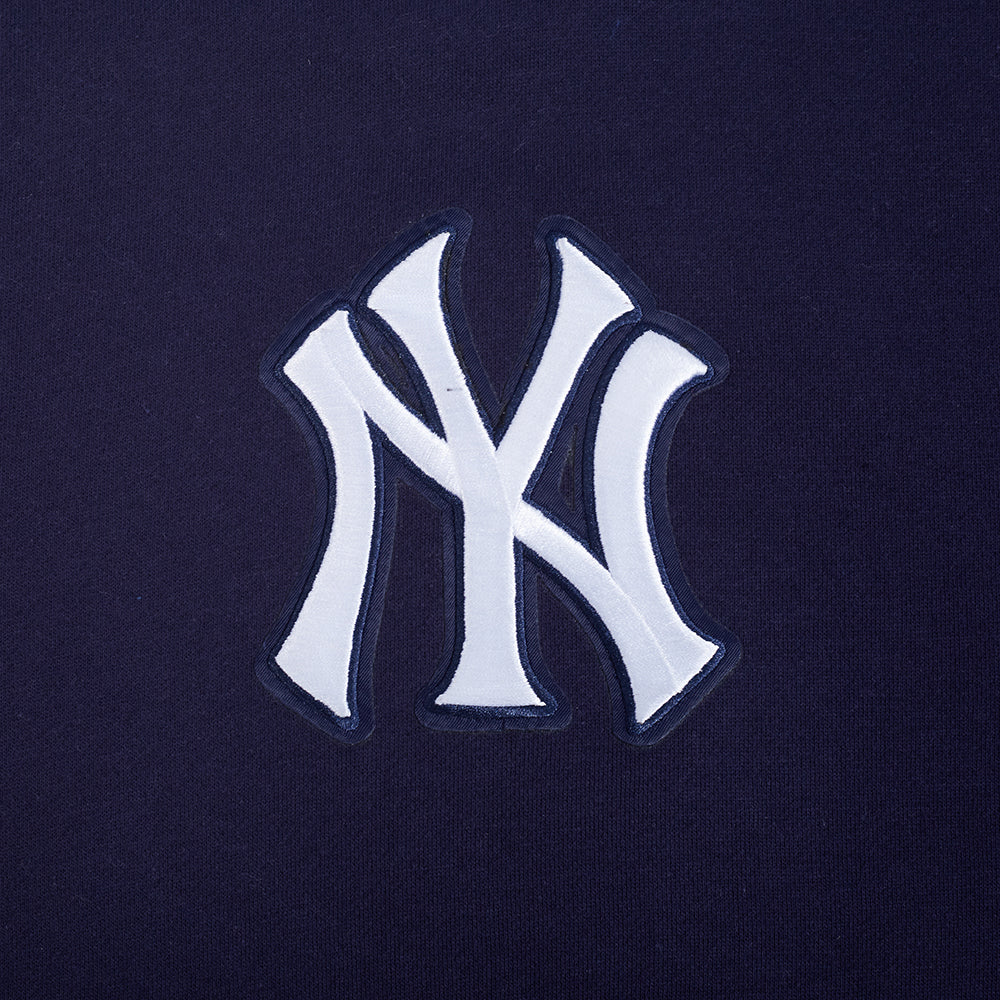 MLB NEW YORK YANKEES LIVING LARGE CHANDAIL À CAPUCHON EN MOLLETON À ÉPAULES TOMBANTES POUR HOMME (MARINE MINUIT)