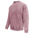 MLB NEW YORK YANKEES WASHED CLASSIC CHANDAIL OUATÉ À COL ROND POUR HOMME (MAUVE DÉLAVÉ)