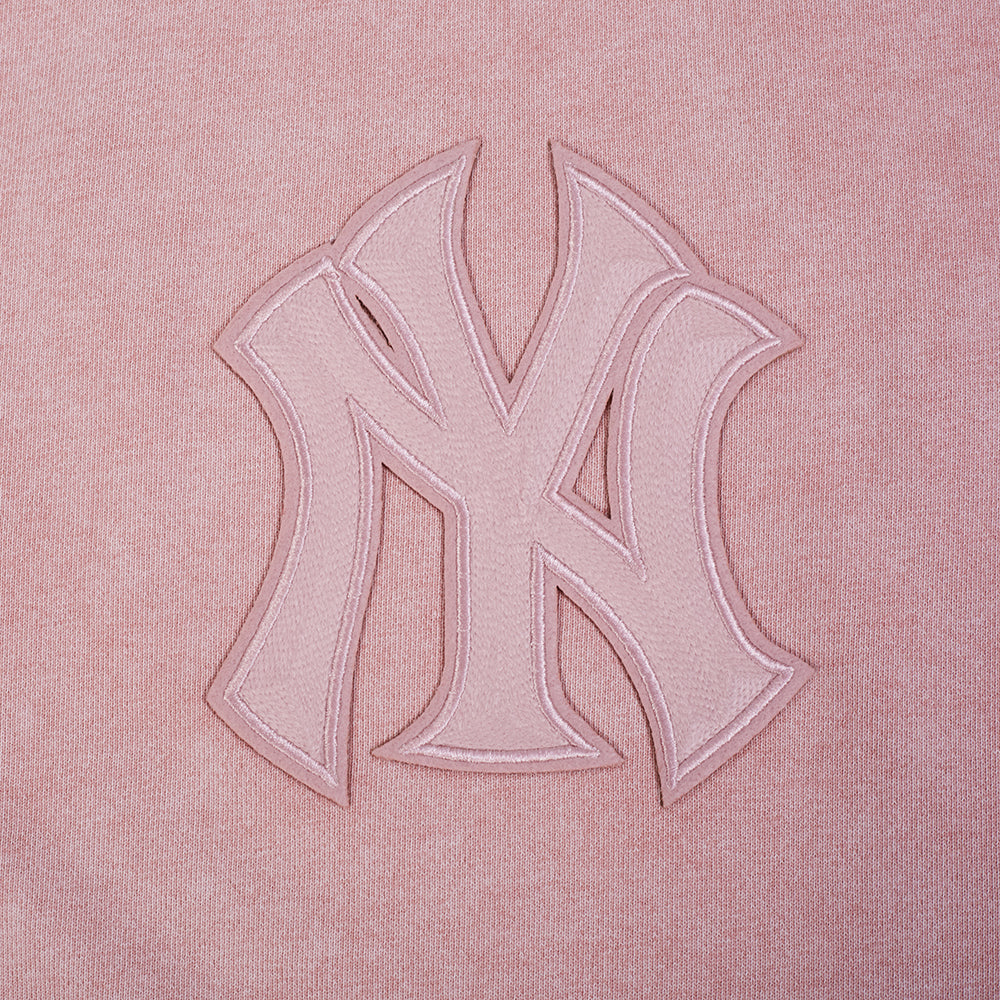 MLB NEW YORK YANKEES WASHED CLASSIC CHANDAIL OUATÉ À COL ROND POUR HOMME (MAUVE DÉLAVÉ)