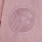 MLB NEW YORK YANKEES WASHED CLASSIC MEN'S PULLOVER HOODIE (WASHED MAUVE)