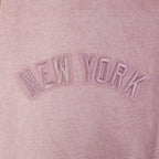 MLB NEW YORK YANKEES WASHED CLASSIC MEN'S PULLOVER HOODIE (WASHED MAUVE)