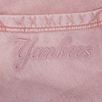 MLB NEW YORK YANKEES WASHED CLASSIC MEN'S PULLOVER HOODIE (WASHED MAUVE)