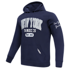 MLB NEW YORK YANKEES CITY ARCH CHANDAIL À CAPUCHON EN MOLLETON POUR HOMME (MARINE MINUIT)