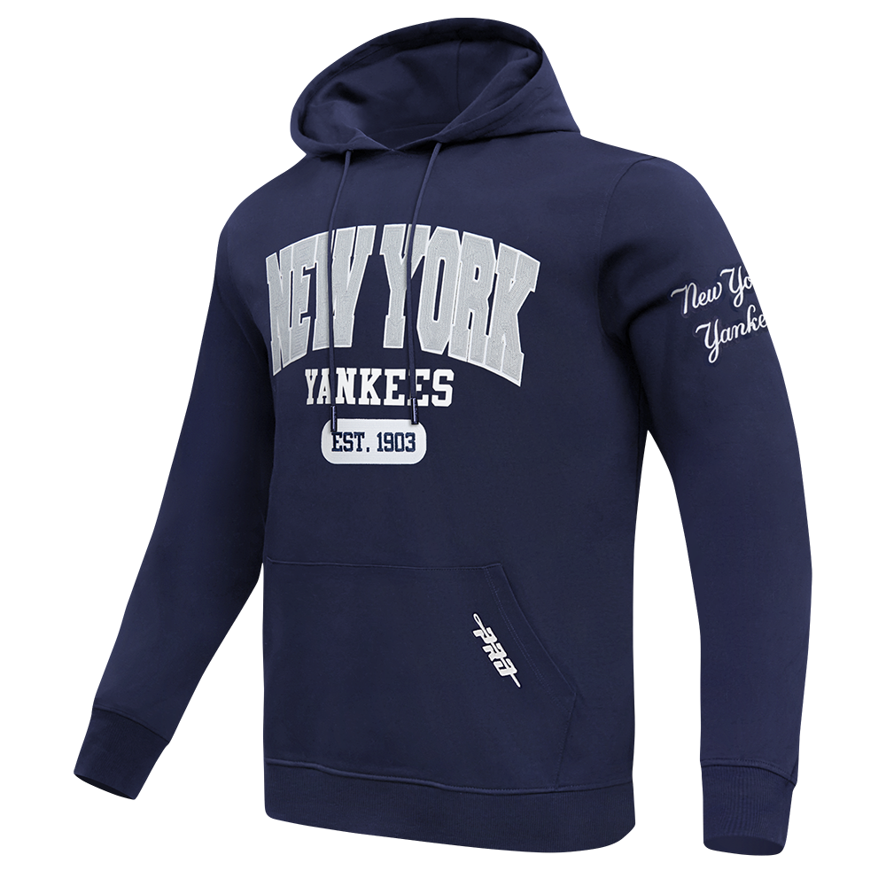 MLB NEW YORK YANKEES CITY ARCH CHANDAIL À CAPUCHON EN MOLLETON POUR HOMME (MARINE MINUIT)