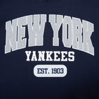 MLB NEW YORK YANKEES CITY ARCH CHANDAIL À CAPUCHON EN MOLLETON POUR HOMME (MARINE MINUIT)