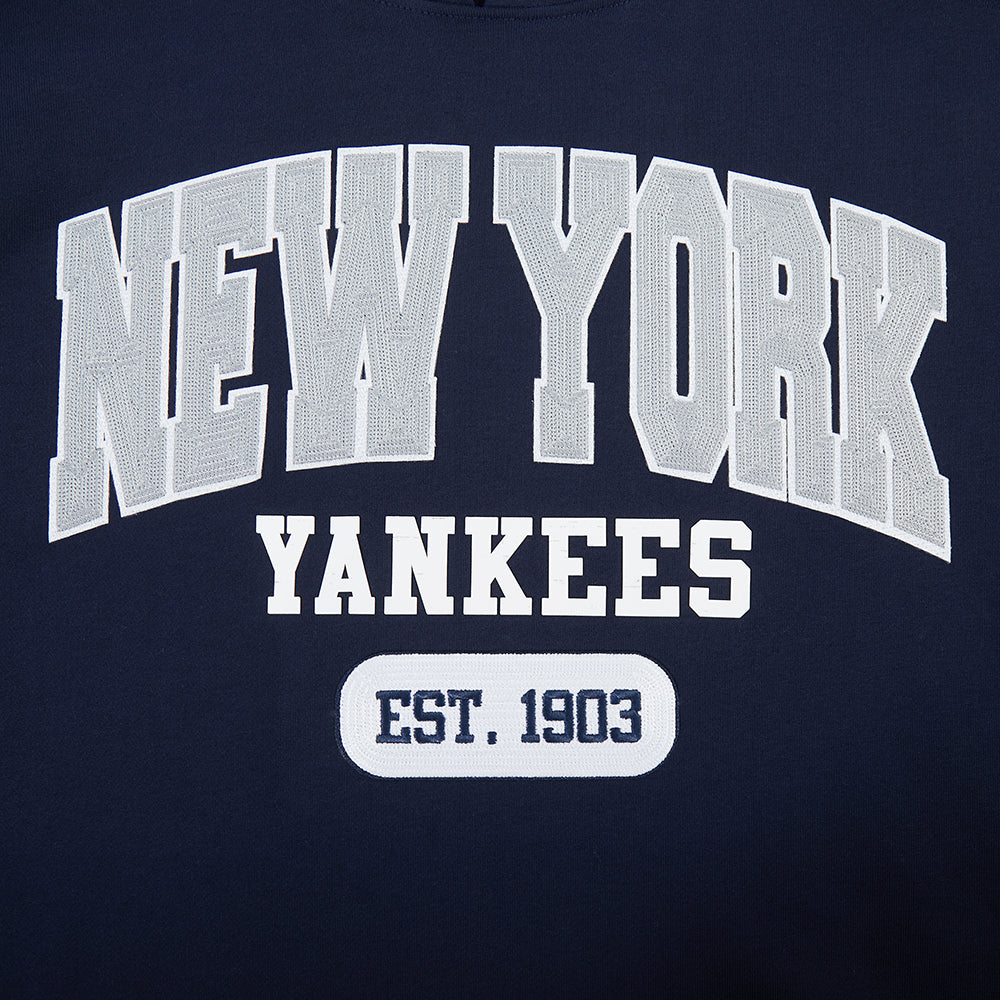 MLB NEW YORK YANKEES CITY ARCH CHANDAIL À CAPUCHON EN MOLLETON POUR HOMME (MARINE MINUIT)