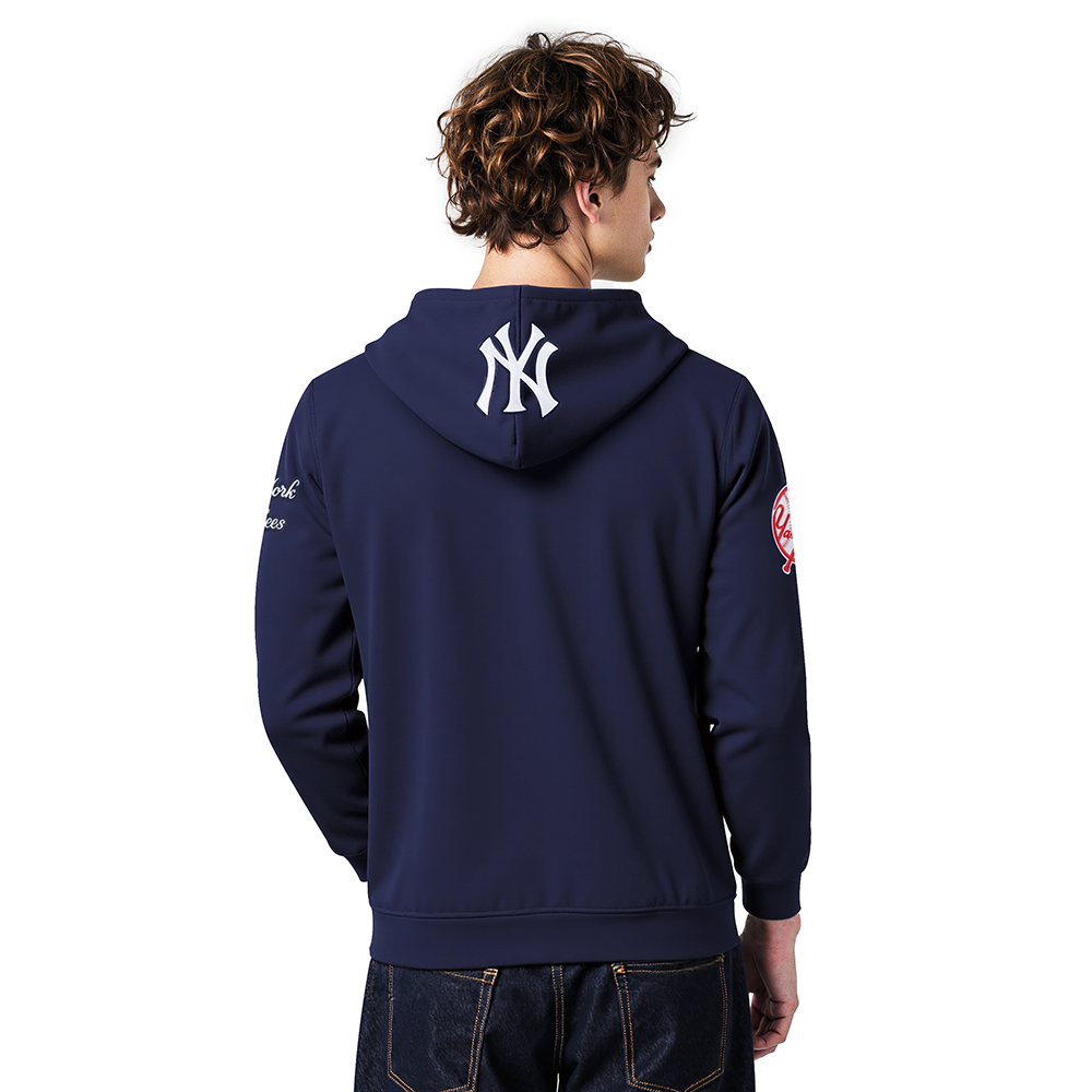 MLB NEW YORK YANKEES CITY ARCH CHANDAIL À CAPUCHON EN MOLLETON POUR HOMME (MARINE MINUIT)