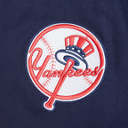 MLB NEW YORK YANKEES CITY ARCH HAUT EN MOLLETON À GLISSIÈRE AU QUART POUR HOMME (MARINE MINUIT)