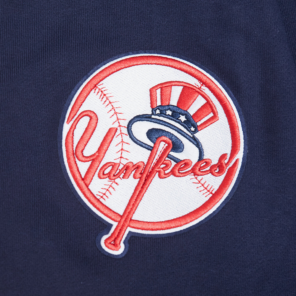 MLB NEW YORK YANKEES CITY ARCH HAUT EN MOLLETON À GLISSIÈRE AU QUART POUR HOMME (MARINE MINUIT)