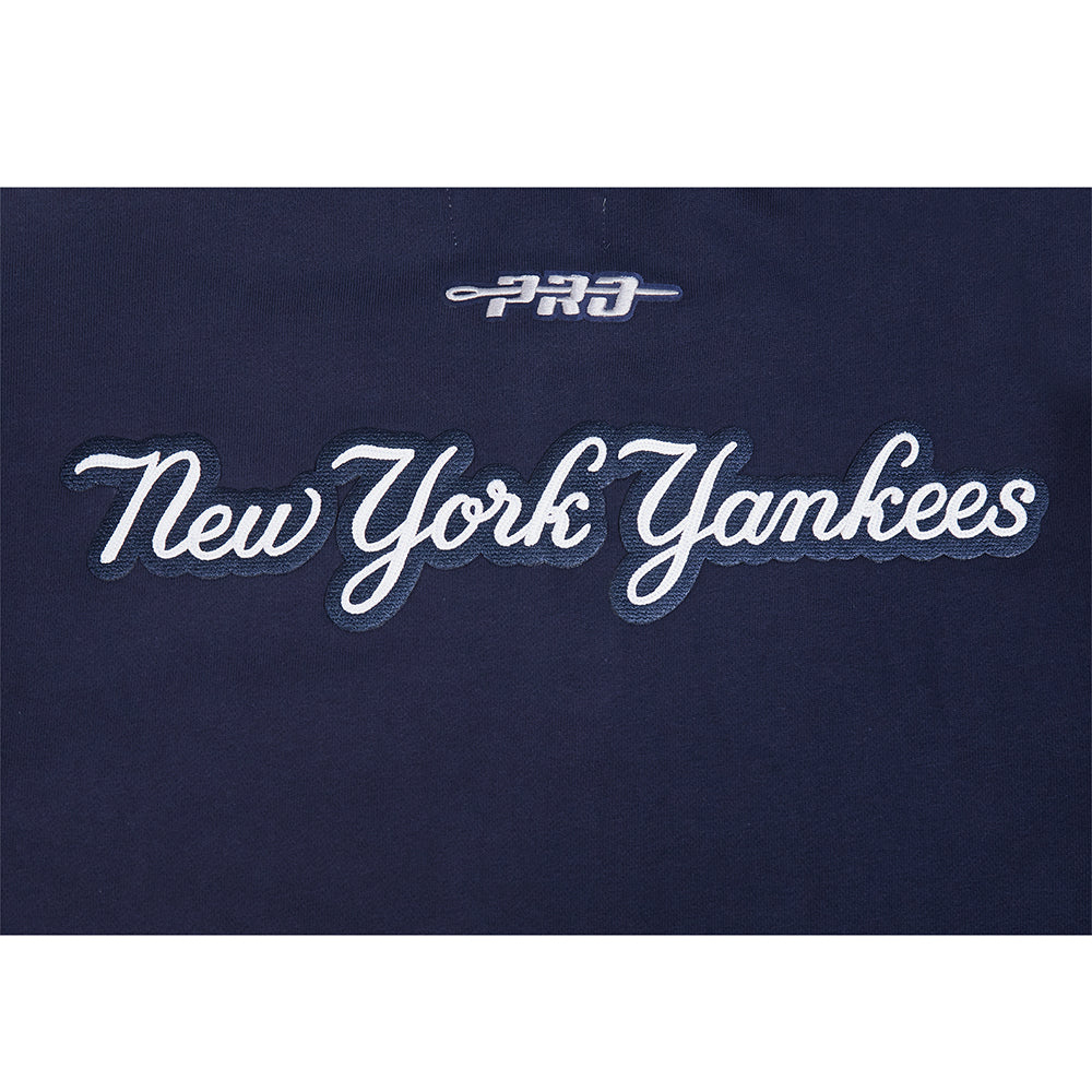 MLB NEW YORK YANKEES CITY ARCH HAUT EN MOLLETON À GLISSIÈRE AU QUART POUR HOMME (MARINE MINUIT)