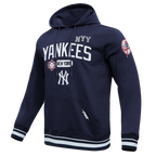 MLB NEW YORK YANKEES LETTERMAN CHANDAIL À CAPUCHON POUR HOMME (MARINE MINUIT)