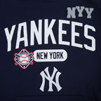 MLB NEW YORK YANKEES LETTERMAN CHANDAIL À CAPUCHON POUR HOMME (MARINE MINUIT)