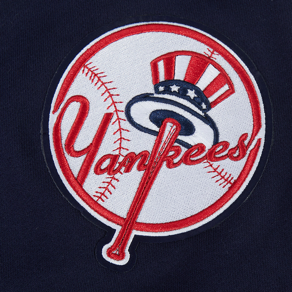 MLB NEW YORK YANKEES LETTERMAN CHANDAIL À CAPUCHON POUR HOMME (MARINE MINUIT)