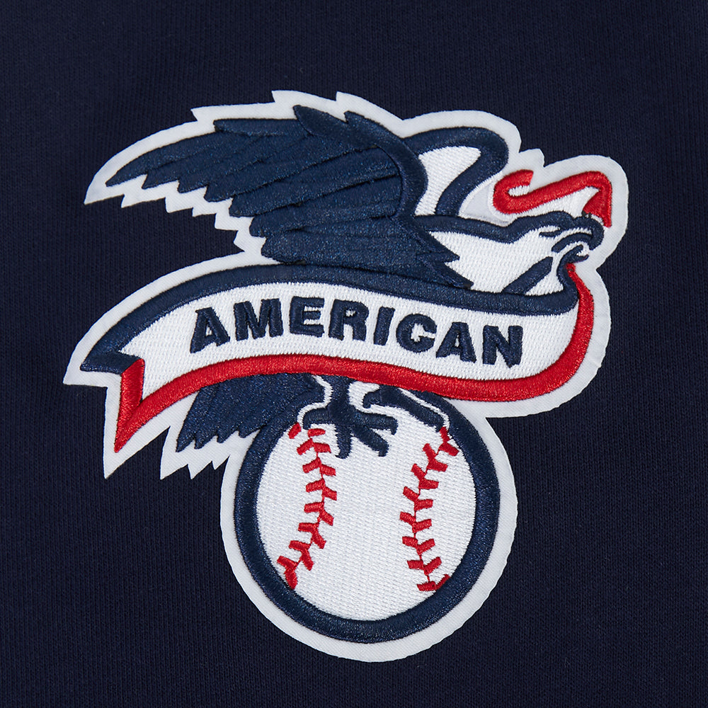 MLB NEW YORK YANKEES LETTERMAN CHANDAIL À CAPUCHON POUR HOMME (MARINE MINUIT)