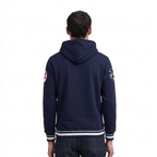 MLB NEW YORK YANKEES LETTERMAN CHANDAIL À CAPUCHON POUR HOMME (MARINE MINUIT)