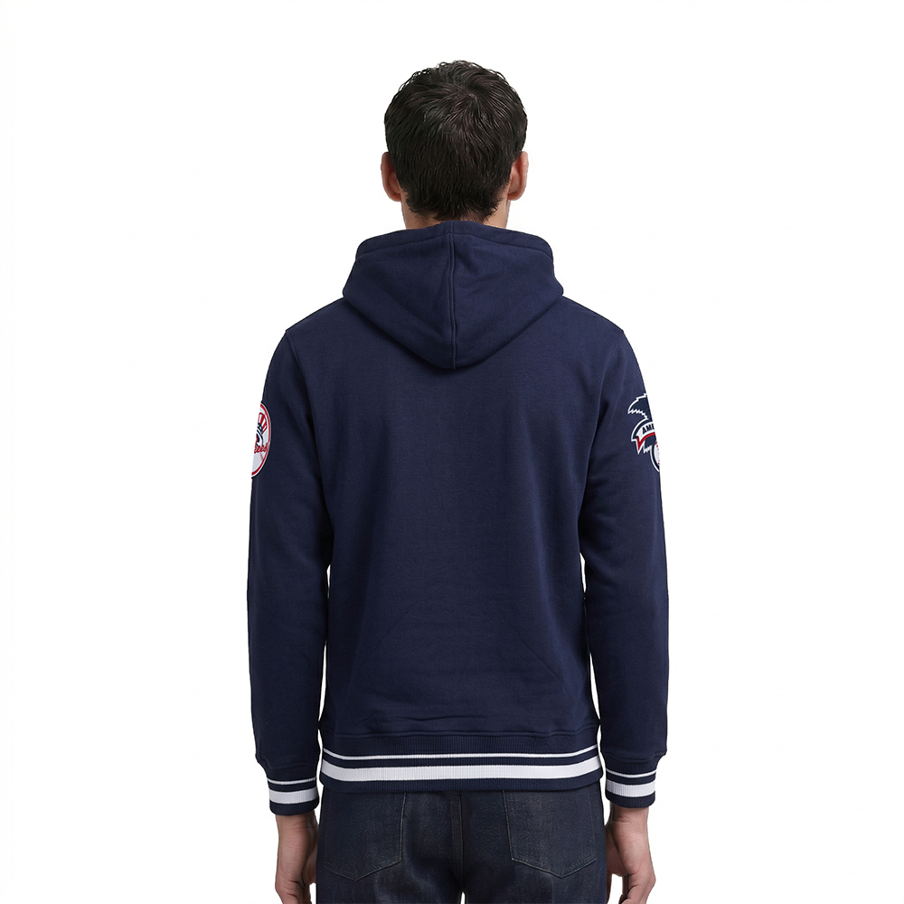 MLB NEW YORK YANKEES LETTERMAN MEN'S PULL OVER HOODIE (MIDNIGHT NAVY)