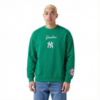 MLB NEW YORK YANKEES WINGSPAN CHANDAIL À COL ROND EN MOLLETON À ÉPAULES TOMBANTES V2 POUR HOMME (VERT KELLY)