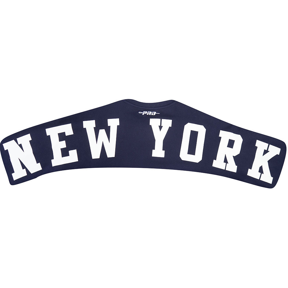 MLB NEW YORK YANKEES WINGSPAN MEN'S DROP SHOULDER FLC CREWNECK V2 (MIDNIGHT NAVY)