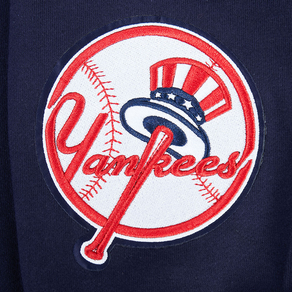 MLB NEW YORK YANKEES WINGSPAN MEN'S DROP SHOULDER FLC CREWNECK V2 (MIDNIGHT NAVY)