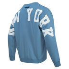 MLB NEW YORK YANKEES WINGSPAN MEN'S DROP SHOULDER FLC CREWNECK V2 (STOPL BLUE)