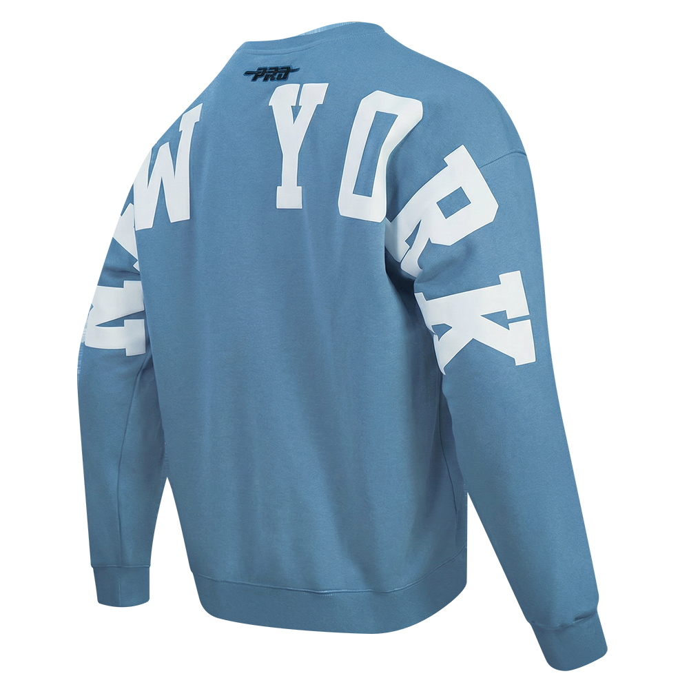 MLB NEW YORK YANKEES WINGSPAN MEN'S DROP SHOULDER FLC CREWNECK V2 (STOPL BLUE)