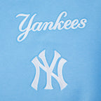 MLB NEW YORK YANKEES WINGSPAN CHANDAIL À COL ROND EN MOLLETON À ÉPAULES TOMBANTES V2 POUR HOMME (BLEU UNIVERSITÉ)