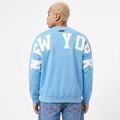 MLB NEW YORK YANKEES WINGSPAN CHANDAIL À COL ROND EN MOLLETON À ÉPAULES TOMBANTES V2 POUR HOMME (BLEU UNIVERSITÉ)