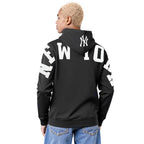 MLB NEW YORK YANKEES WINGSPAN CHANDAIL À CAPUCHON EN MOLLETON À ÉPAULES TOMBANTES V2 POUR HOMME (NOIR)