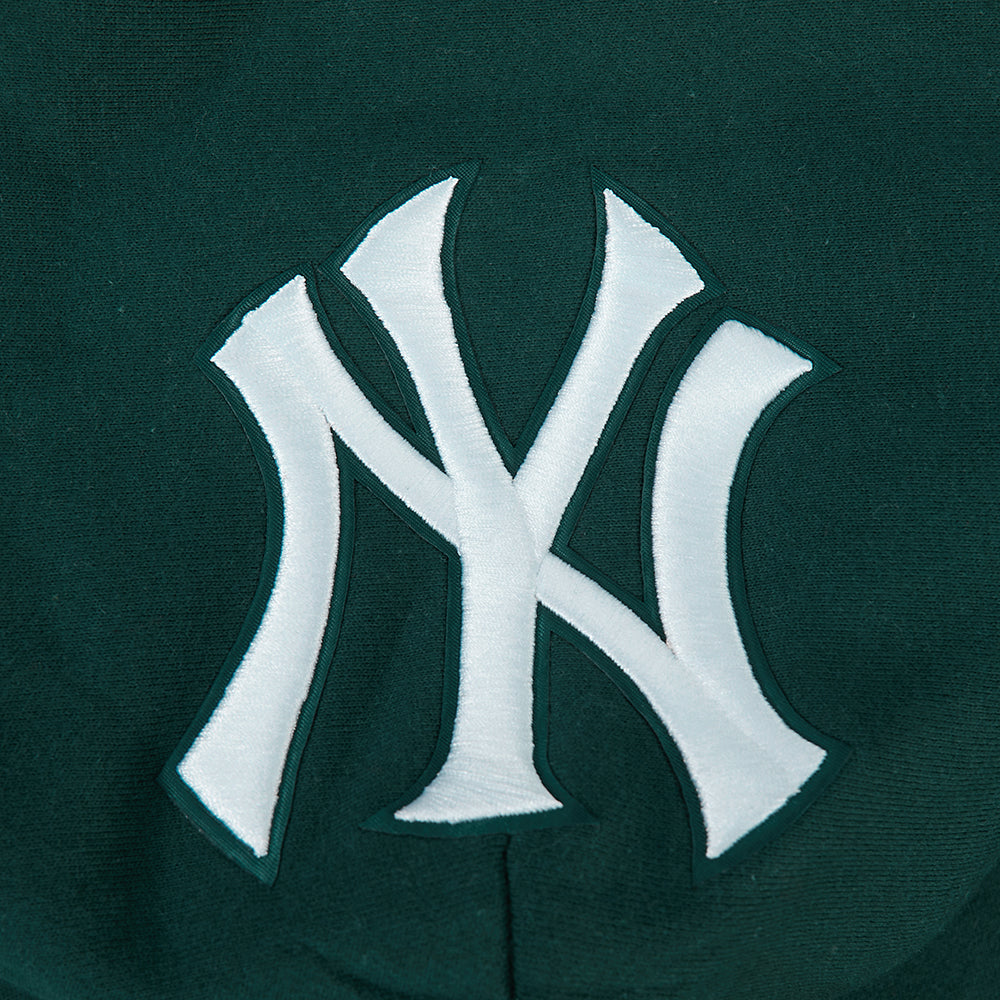 MLB NEW YORK YANKEES WINGSPAN CHANDAIL À CAPUCHON EN MOLLETON À ÉPAULES TOMBANTES V2 POUR HOMME (VERT FORÊT)