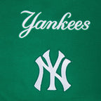 MLB NEW YORK YANKEES WINGSPAN CHANDAIL À CAPUCHON EN MOLLETON À ÉPAULES TOMBANTES V2 POUR HOMME (VERT KELLY)