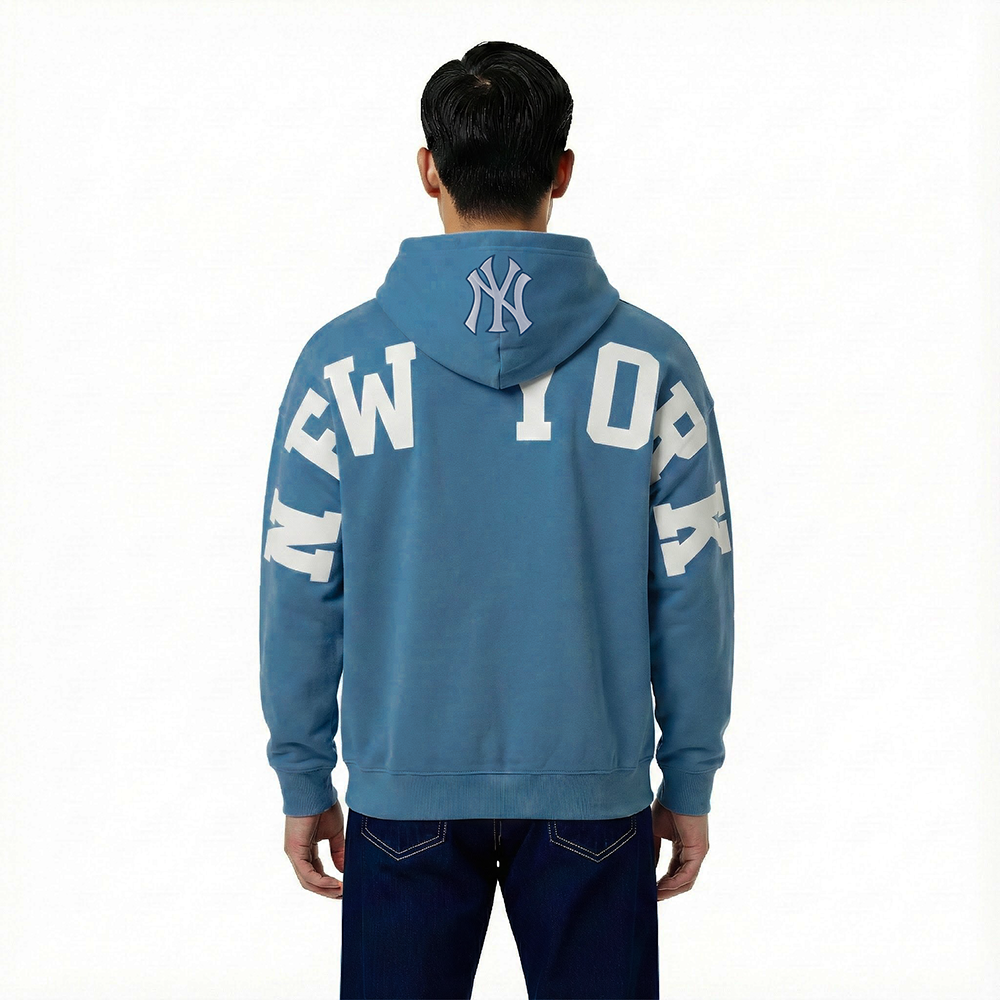 MLB NEW YORK YANKEES WINGSPAN MEN'S DROP SHOULDER FLC PO HOODIE V2 (STOPL BLUE)