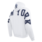 MLB NEW YORK YANKEES WINGSPAN MEN'S DROP SHOULDER FLC PO HOODIE V2 (WHITE)