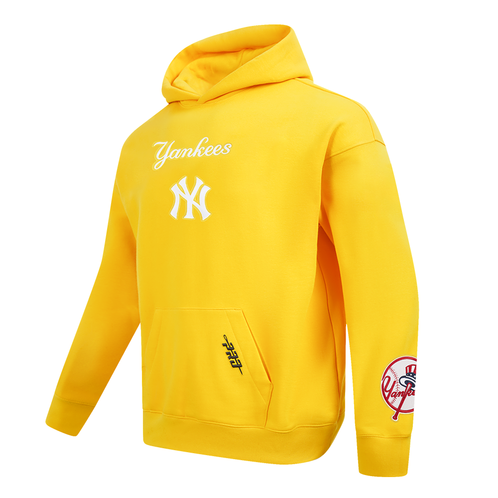 MLB NEW YORK YANKEES WINGSPAN MEN'S DROP SHOULDER FLC PO HOODIE V2 (YELLOW)