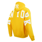MLB NEW YORK YANKEES WINGSPAN MEN'S DROP SHOULDER FLC PO HOODIE V2 (YELLOW)