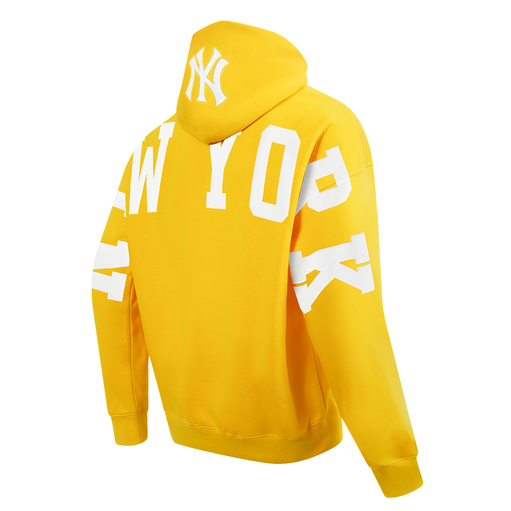 MLB NEW YORK YANKEES WINGSPAN MEN'S DROP SHOULDER FLC PO HOODIE V2 (YELLOW)