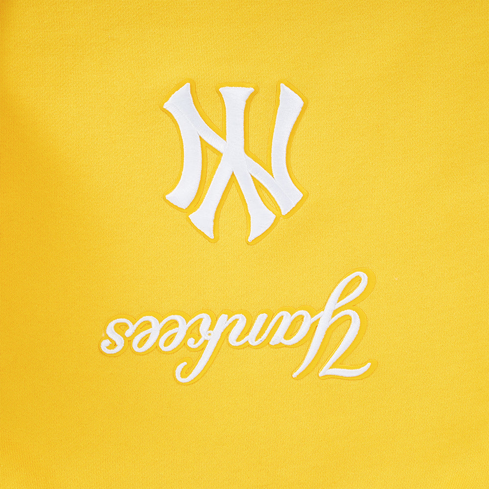 MLB NEW YORK YANKEES WINGSPAN MEN'S DROP SHOULDER FLC PO HOODIE V2 (YELLOW)