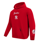 MLB NEW YORK YANKEES WINGSPAN CHANDAIL À CAPUCHON EN MOLLETON À ÉPAULES TOMBANTES V2 POUR HOMME (ROUGE)