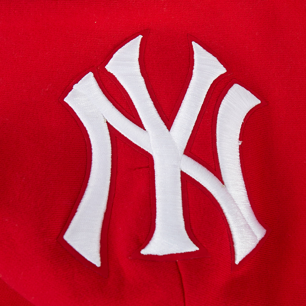 MLB NEW YORK YANKEES WINGSPAN CHANDAIL À CAPUCHON EN MOLLETON À ÉPAULES TOMBANTES V2 POUR HOMME (ROUGE)
