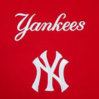 MLB NEW YORK YANKEES WINGSPAN CHANDAIL À CAPUCHON EN MOLLETON À ÉPAULES TOMBANTES V2 POUR HOMME (ROUGE)