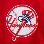 MLB NEW YORK YANKEES WINGSPAN CHANDAIL À CAPUCHON EN MOLLETON À ÉPAULES TOMBANTES V2 POUR HOMME (ROUGE)