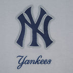 MLB NEW YORK YANKEES CLASSIC CHENILLE CHANDAIL À CAPUCHON EN MAILLE DOUBLE POUR HOMME (GRIS)