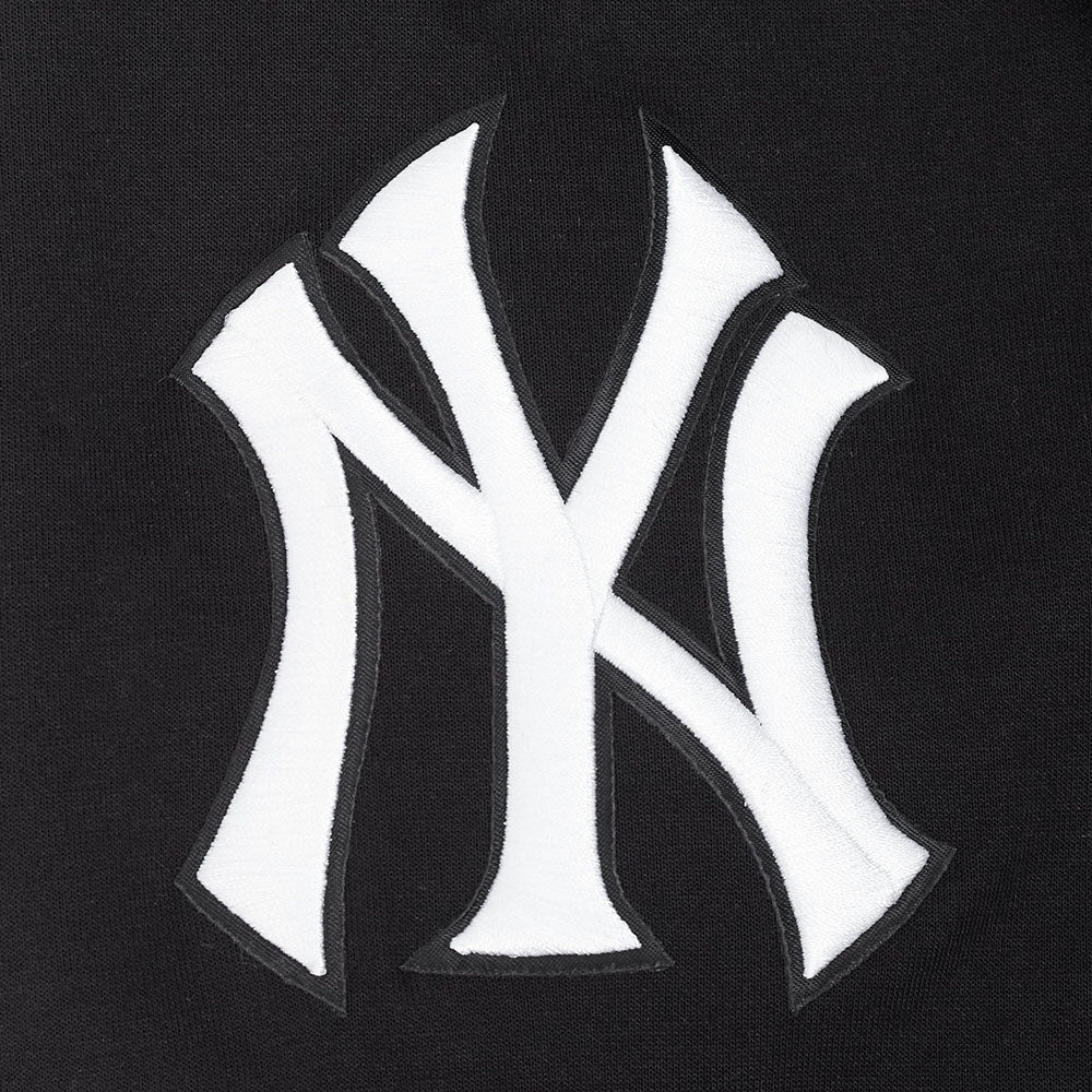 MLB NEW YORK YANKEES CLASSIC CHENILLE CHANDAIL À CAPUCHON EN MAILLE DOUBLE À GLISSIÈRE POUR HOMME (NOIR)
